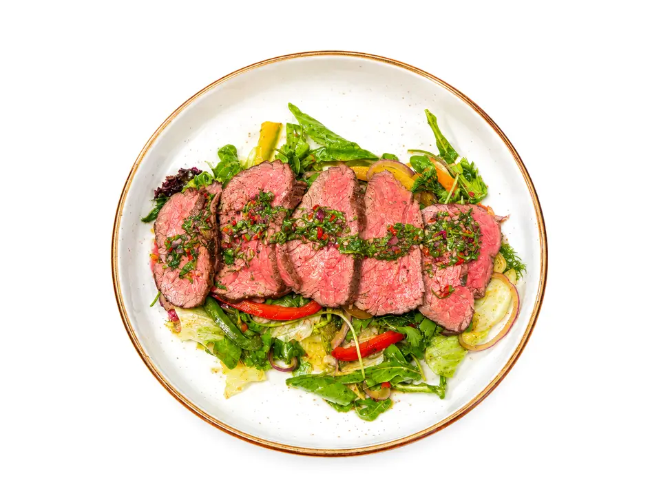 Steak salat